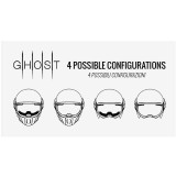 Casca Caberg model Ghost negru mat - fibra de sticla