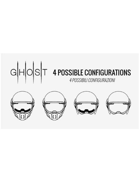 Casca Caberg model Ghost negru mat - fibra de sticla