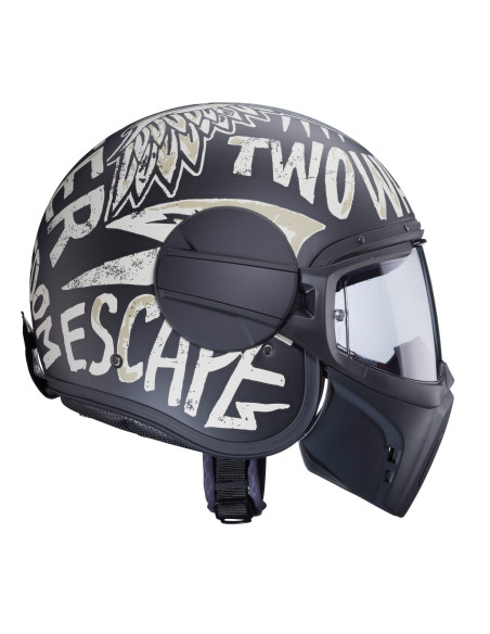 Casca Caberg model Ghost Nuke D5 negru/gri mat - fibra de sticla