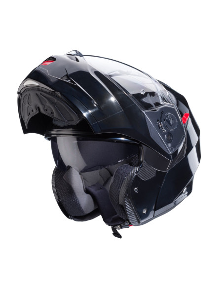 Casca modulabila (flip-up) Caberg model Duke X SV Smart black (negru lucios) Pinlock ready - lentila Pinlock NU este inclusa