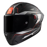 Casca integrala MT KRE+ Carbon Kraker C5 rosu mat - 100% carbon - FIM approved - lentila antiaburire Pinlock + viziera neagra ca