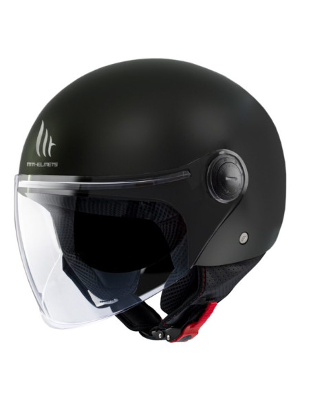 Casca open face motociclete MT Street S A1 negru mat - omologare noua ECE 22.06