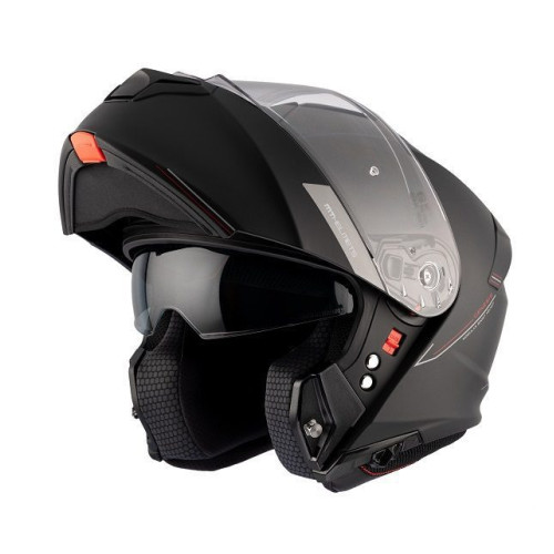 Casca modulabila MT Genesis SV A1 negru mat Pinlock ready - omologare noua ECE 22.06 - tip viziera: MT-V-25