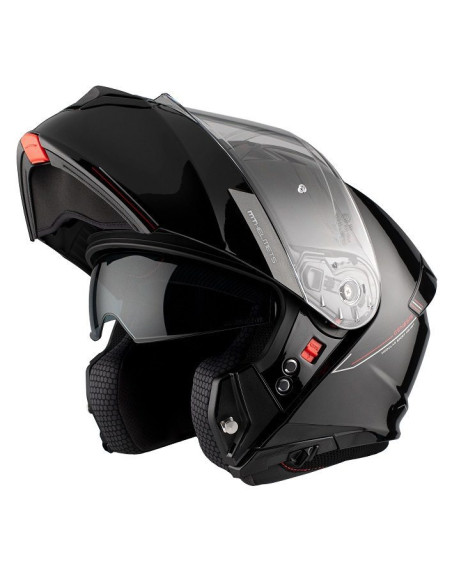 Casca modulabila MT Genesis SV A1 negru mat Pinlock ready - omologare noua ECE 22.06 - tip viziera: MT-V-25