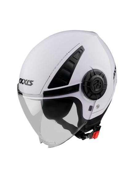 Casca Axxis model Metro S V2 A0 alb lucios (open face) - omologare noua ECE 22.06 - tip viziera: MT-V-26B