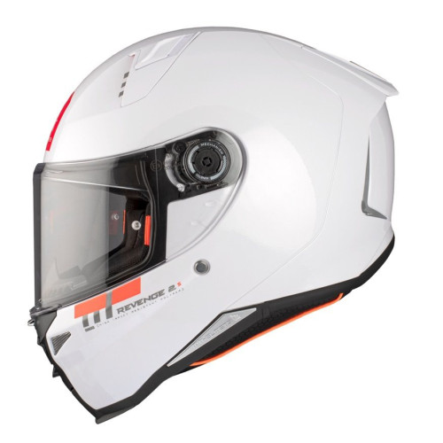 Casca integrala MT Revenge 2 S A0 alb lucios - omologare noua ECE 22.06 - tip viziera: MT-V-14B