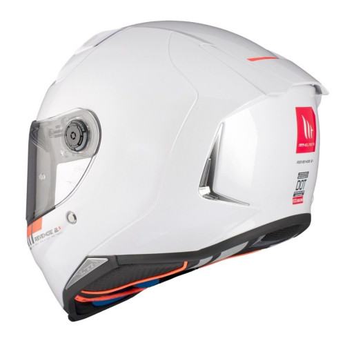 Casca integrala MT Revenge 2 S A0 alb lucios - omologare noua ECE 22.06 - tip viziera: MT-V-14B 2