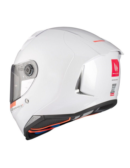 Casca integrala MT Revenge 2 S A0 alb lucios - omologare noua ECE 22.06 - tip viziera: MT-V-14B