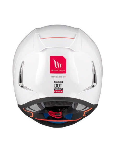 Casca integrala MT Revenge 2 S A0 alb lucios - omologare noua ECE 22.06 - tip viziera: MT-V-14B