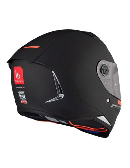 Casca integrala MT Revenge 2 S A1 negru mat - omologare noua ECE 22.06 - tip viziera: MT-V-14B