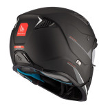 Casca MT Streetfighter SV S A1 negru mat (ochelari soare integrati) - masca (protectie) barbie si cozoroc detasabile - omologare