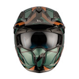 Casca MT Streetfighter SV S P1R A9 verde lucios (ochelari soare integrati) - masca (protectie) barbie si cozoroc detasabile - om