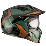 Casca MT Streetfighter SV S P1R A9 verde lucios (ochelari soare integrati) - masca (protectie) barbie si cozoroc detasabile - om