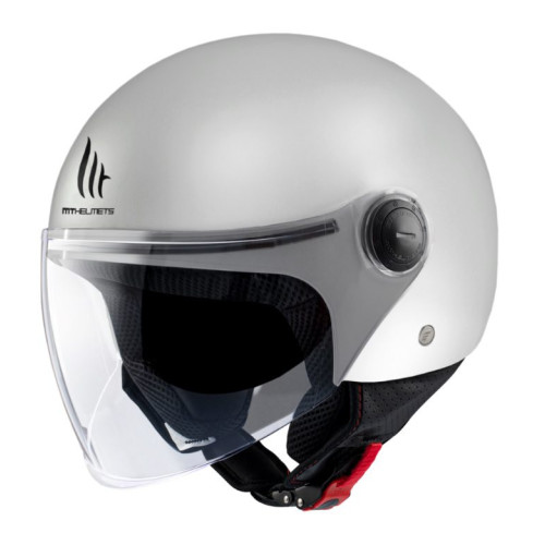 Casca open face motociclete MT Street S A0 alb lucios - omologare noua ECE 22.06