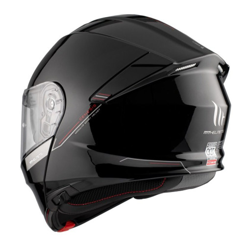 Casca modulabila MT Genesis SV A1 negru lucios Pinlock ready - omologare noua ECE 22.06 - tip viziera: MT-V-25 2