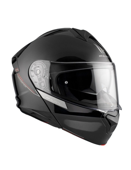 Casca modulabila MT Genesis SV A1 negru lucios Pinlock ready - omologare noua ECE 22.06 - tip viziera: MT-V-25