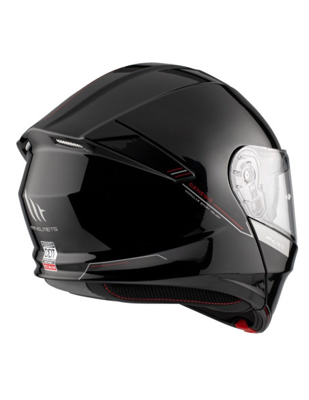 Casca modulabila MT Genesis SV A1 negru lucios Pinlock ready - omologare noua ECE 22.06 - tip viziera: MT-V-25