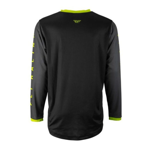 Tricou (bluza) cross-enduro Fly Racing model F-16 culoare: negru/galben fluor 2