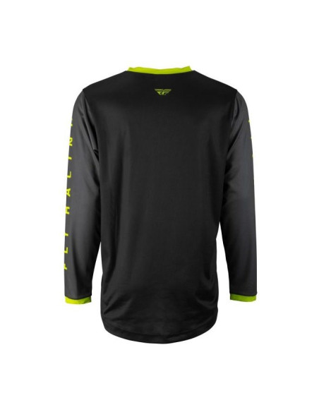 Tricou (bluza) cross-enduro Fly Racing model F-16 culoare: negru/galben fluor