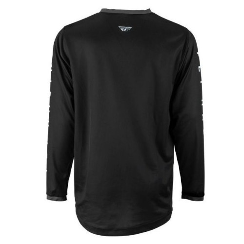 Tricou (bluza) cross-enduro Fly Racing model F-16 culoare: negru/alb 2