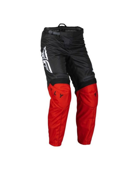 Pantaloni motociclete cross-enduro Fly Racing model F-16 culoare: negru/rosu