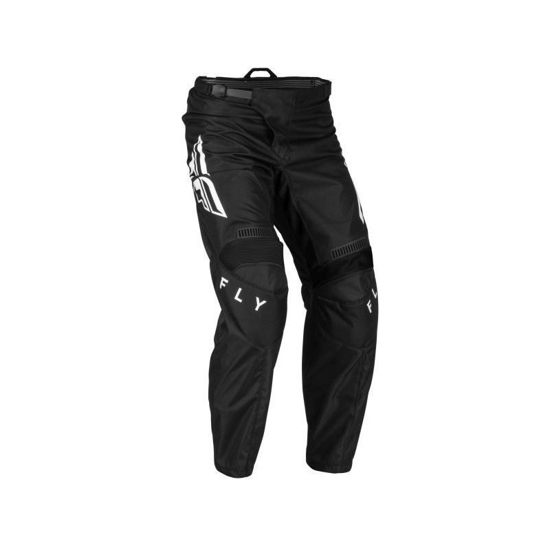 Pantaloni motociclete cross-enduro Fly Racing model F-16 culoare: negru/alb