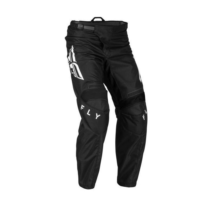 Pantaloni motociclete cross-enduro Fly Racing model F-16 culoare: negru/alb
