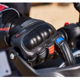 Manusi barbati Touring iarna Seventy model SD-T1 negru/albastru/rosu – WinterTex - degete tactile