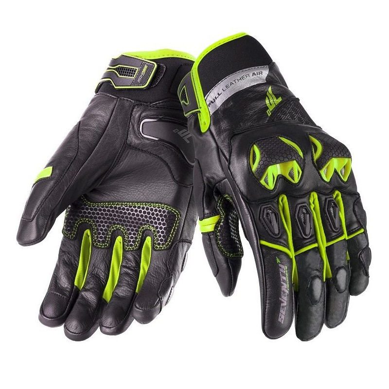 Manusi barbati Racing/Naked iarna Seventy model SD-N47 negru/galben