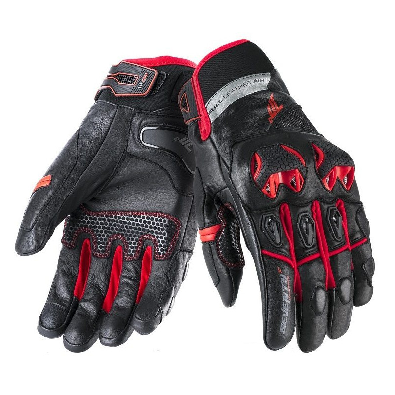 Manusi barbati Racing/Naked iarna Seventy model SD-N47 negru/rosu