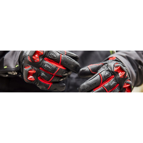 Manusi barbati Racing/Naked iarna Seventy model SD-N47 negru/rosu 2