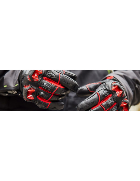 Manusi barbati Racing/Naked iarna Seventy model SD-N47 negru/rosu