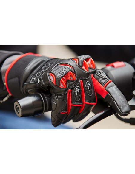 Manusi barbati Racing/Naked iarna Seventy model SD-N47 negru/rosu