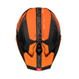 Casca MT Streetfighter SV S Totem B4 portocaliu mat (ochelari soare integrati) - masca (protectie) barbie si cozoroc detasabile 