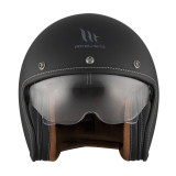 Casca open face motociclete MT Le Mans 2 S SV negru mat (ochelari soare integrati) - omologare noua ECE 22.06