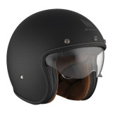 Casca open face motociclete MT Le Mans 2 S SV negru mat (ochelari soare integrati) - omologare noua ECE 22.06