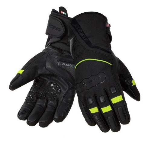 Manusi barbati Touring iarna Seventy model SD-T7 Gobi negru/galben fluor