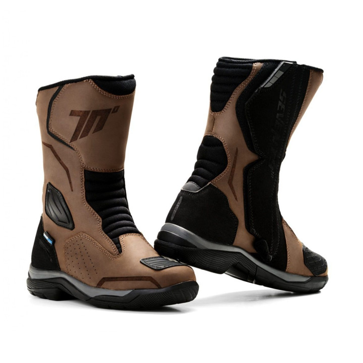 Ghete moto Touring Unisex Seventy model SD-BT13 culoare: maro