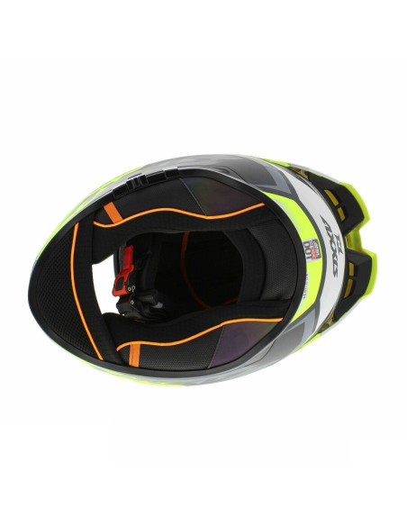 Casca integrala Axxis Hawk SV Judge B3 galben fluor mat negru mat (ochelari soare integrati) - tip viziera: MT-V-31