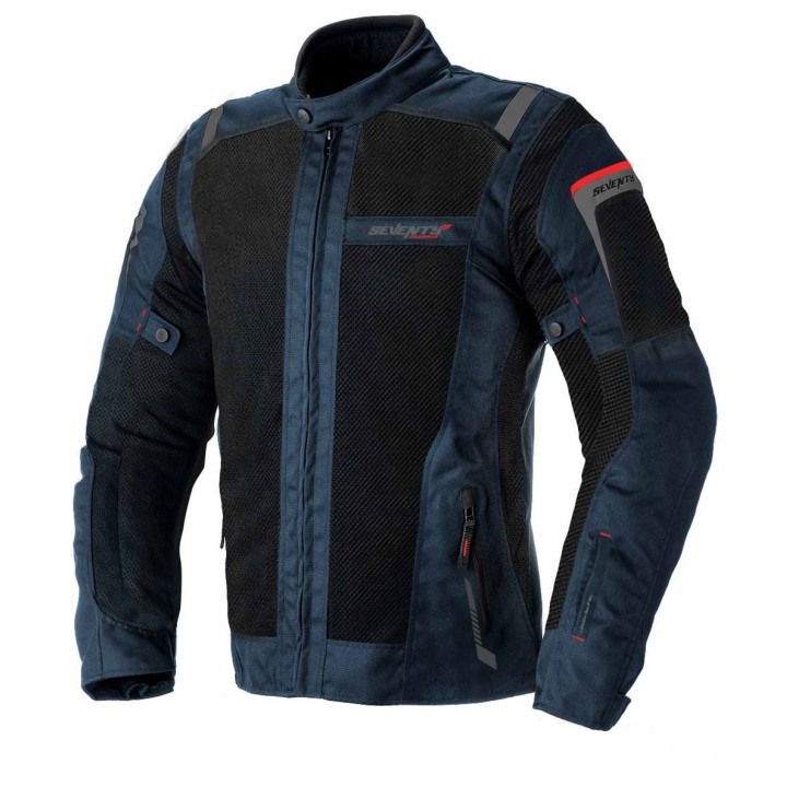 Geaca (jacheta) motociclete barbati Touring Seventy vara model SD-JT56 culoare: albastru/negru