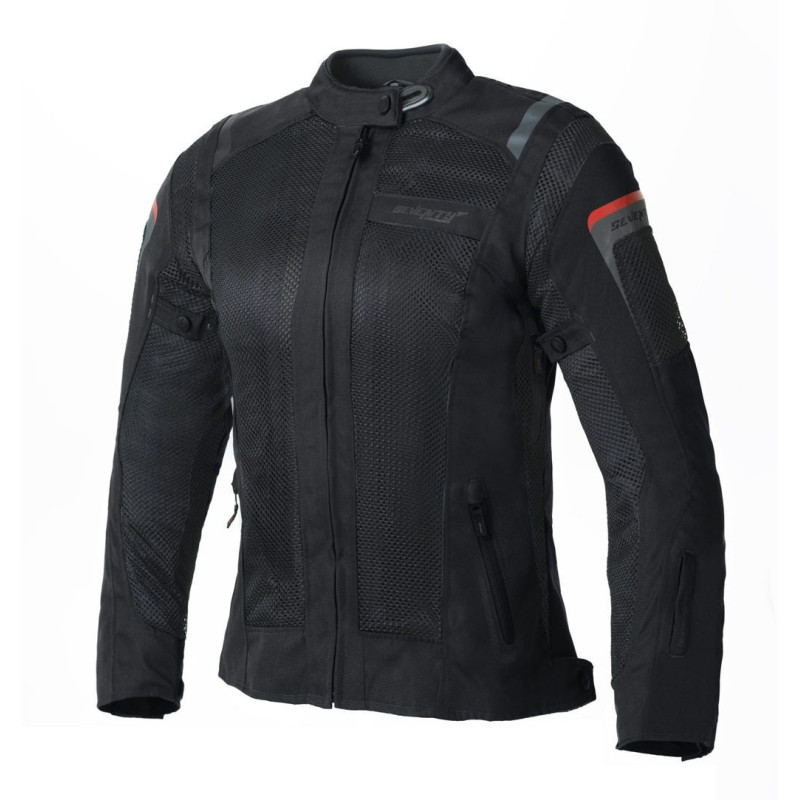 Geaca (jacheta) motociclete femei Touring Seventy vara model SD-JT58 culoare: negru
