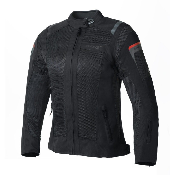 Geaca (jacheta) motociclete femei Touring Seventy vara model SD-JT58 culoare: negru