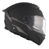 Casca modulabila MT Atom 2 SV A1 negru mat (ochelari soare integrati) Pinlock Ready - tip viziera: MT-V-35