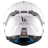 Casca modulabila MT Atom 2 SV A0 alb lucios (ochelari soare integrati) Pinlock Ready - tip viziera: MT-V-35