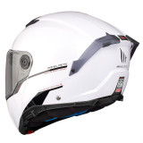 Casca modulabila MT Atom 2 SV A0 alb lucios (ochelari soare integrati) Pinlock Ready - tip viziera: MT-V-35