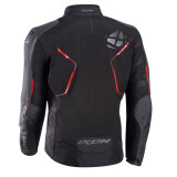 Geaca (jacheta) motociclete barbati Racing/Roadster Ixon iarna model Cell MS culoare: negru/gri/rosu