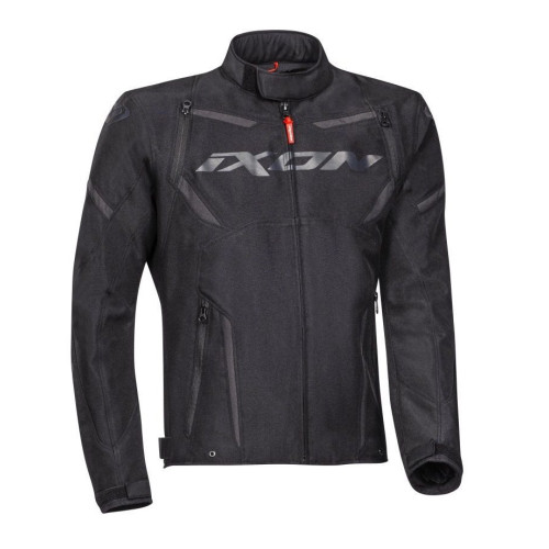 Geaca (jacheta) motociclete barbati Racing/Roadster Ixon mid-season model Striker MS culoare: negru