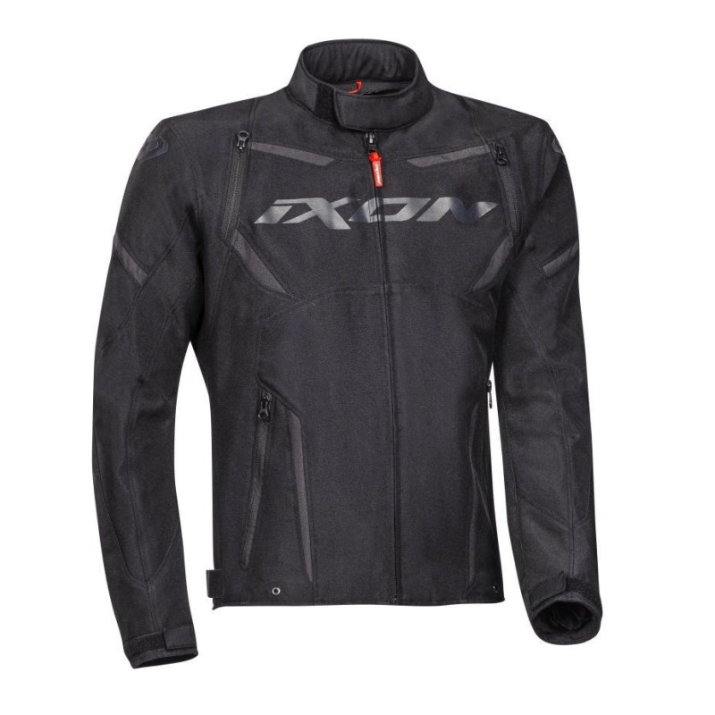 Geaca (jacheta) motociclete barbati Racing/Roadster Ixon mid-season model Striker MS culoare: negru