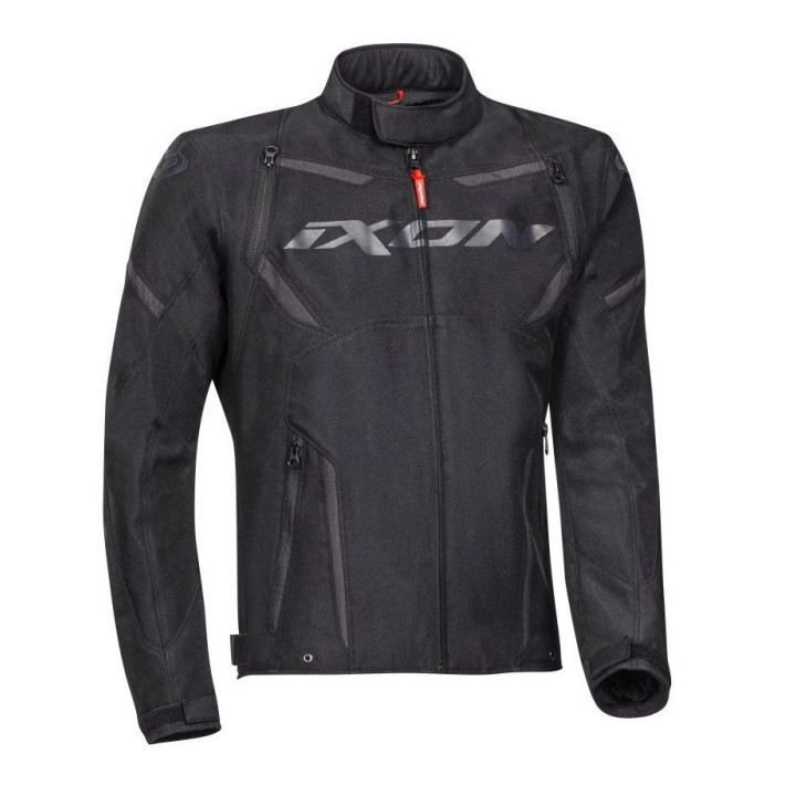 Geaca (jacheta) motociclete barbati Racing/Roadster Ixon mid-season model Striker MS culoare: negru