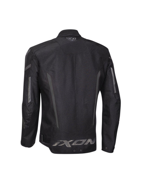 Geaca (jacheta) motociclete barbati Racing/Roadster Ixon mid-season model Striker MS culoare: negru